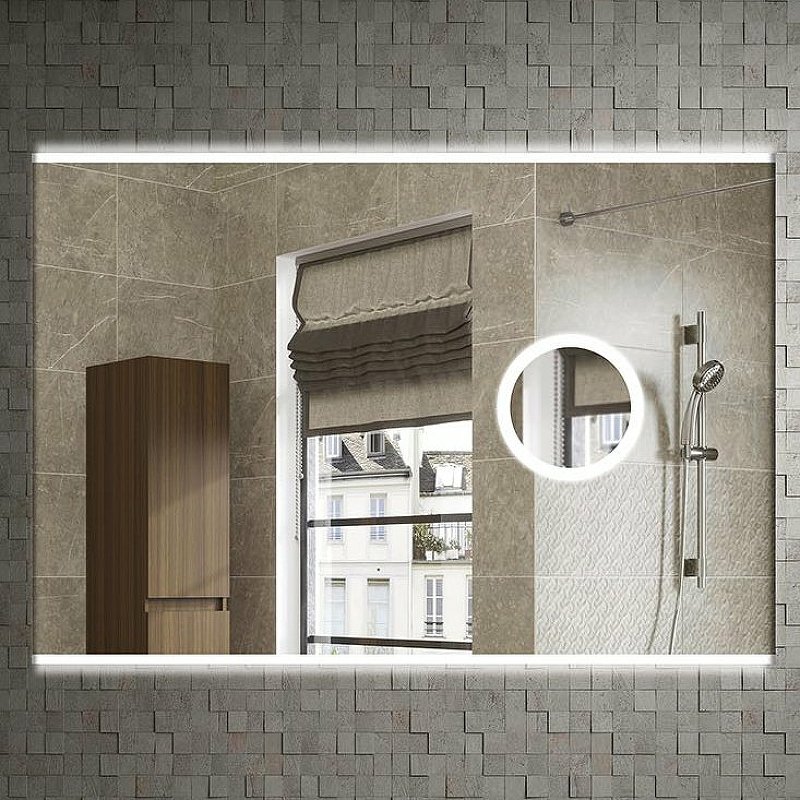Зеркало Vallessi с увеличением и подсветкой 80*70, IP24 542_2 Boheme
