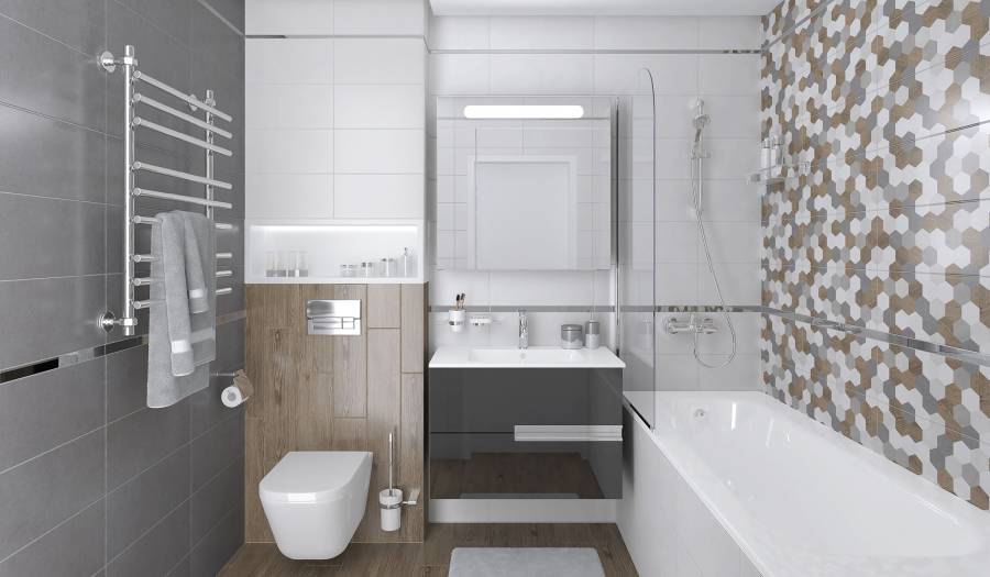 Керамогранит Laparet Betonhome светло-серый матовый 60х120 (2шт_1,44м2), м2