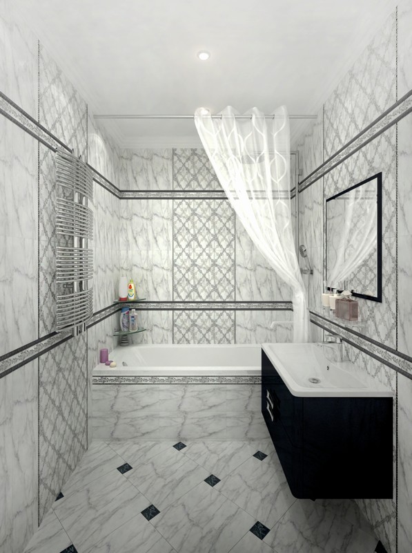 Aura blanco Плитка настенная 48045R 40x80 глянцевый обрезной