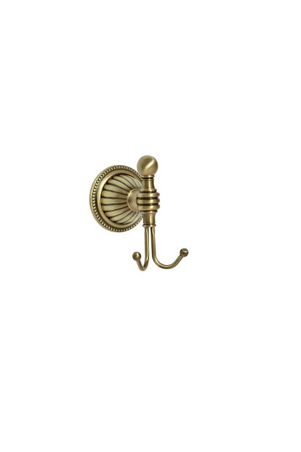 Крючок двойной HERMITAGE BRONZE 10325 Boheme