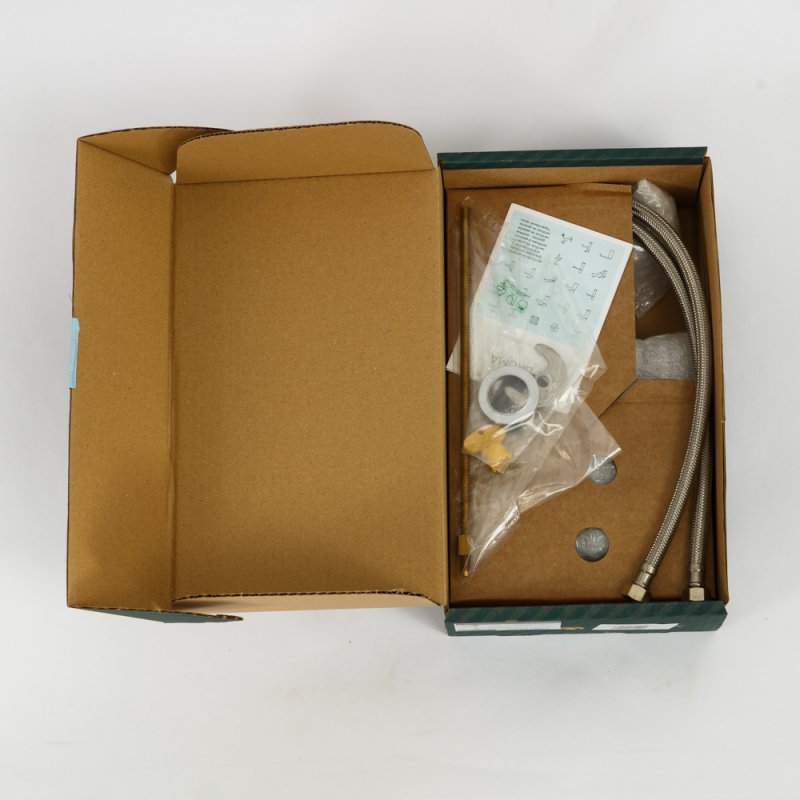 LEAF-LC1-L-01-W0 Смеситель для накладной раковины однорычажный, без донного клапана, исполнение Хром