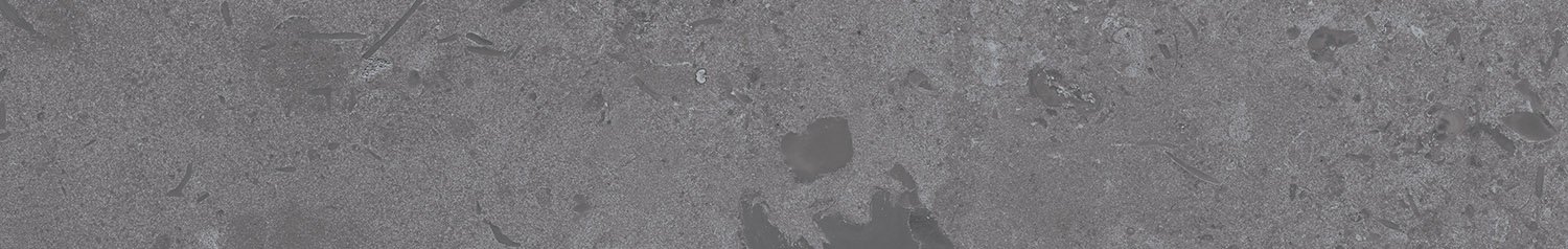 Плинтус Про Лаймстоун серый темный натуральный обрезной 60x9,5x0,9