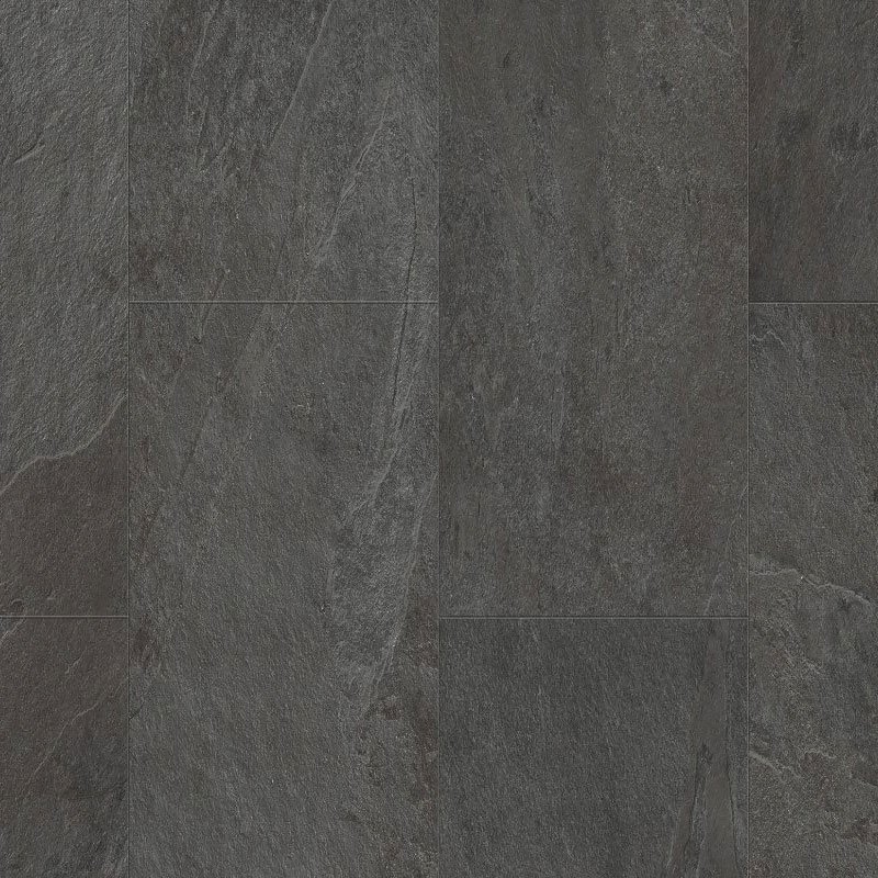 Виниловый ламинат Quick Step LIVYN Ambient Glue Plus AMGP 40035 Сланец Чёрный