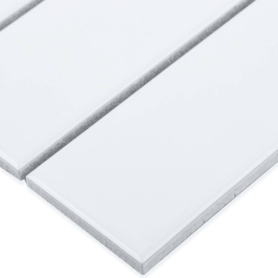 Керамическая мозаика White Matt 47x147, Brick & Metro