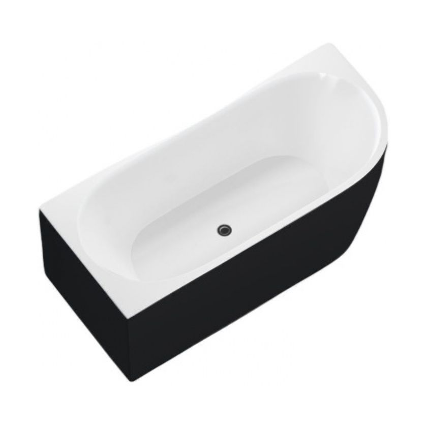 Акриловая ванна Aquanet Family Elegant A 180x80 3805N Gloss Finish (панель Black matte)