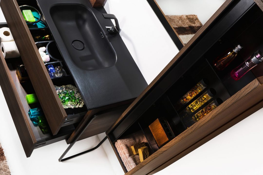 Шкаф-пенал Vallessi 120*35*28,5cm Dark Oak 836-D Boheme