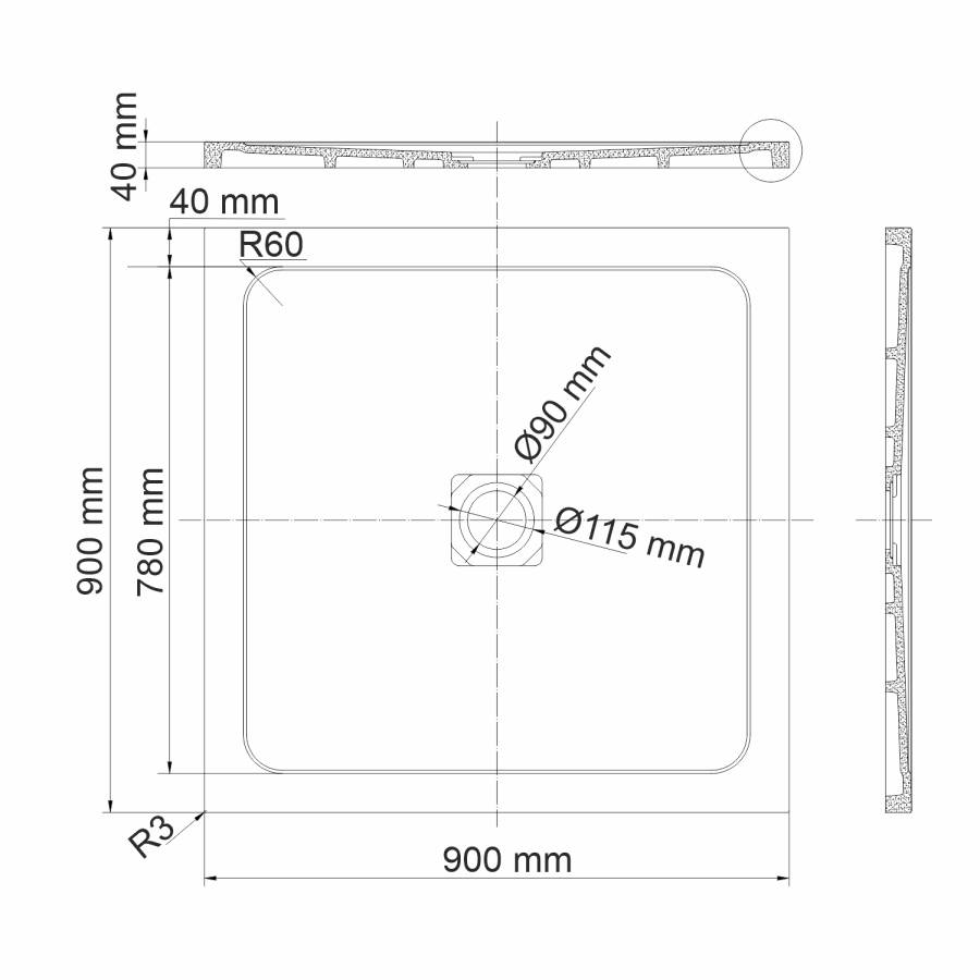 Dinkel 58T03 Душевой поддон Wasserkraft