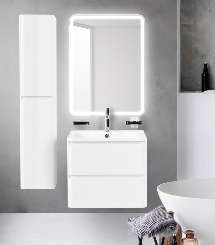 Тумба с раковиной подвесная BelBagno ALBANO 60 Pino Scania, раковина белая