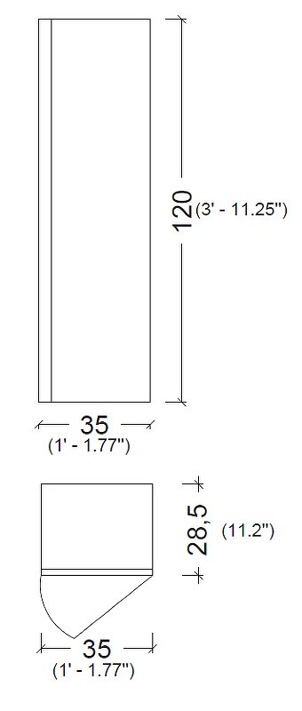 Шкаф-пенал Vallessi 120*35*28,5cm Light Oak 836-L Boheme