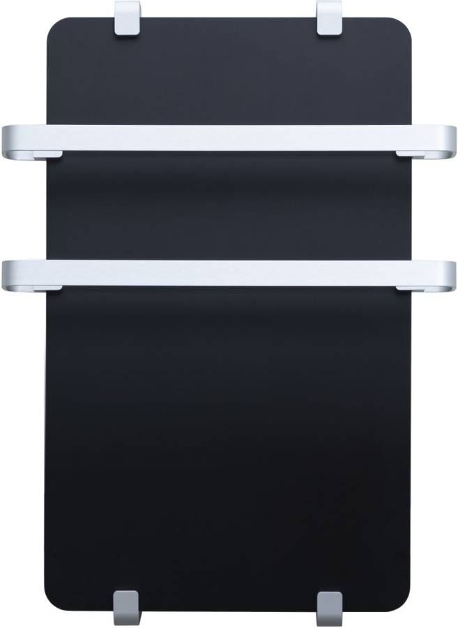 Полотенцесушитель электрический Allen Brau Infinity 100x44 с рейлингом 2.0 и креплением, серебро браш