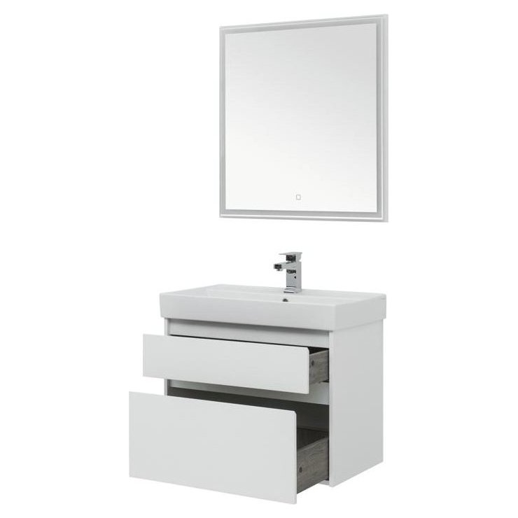 Мебель для ванной Aquanet Nova Lite 75 белый (2 ящика)