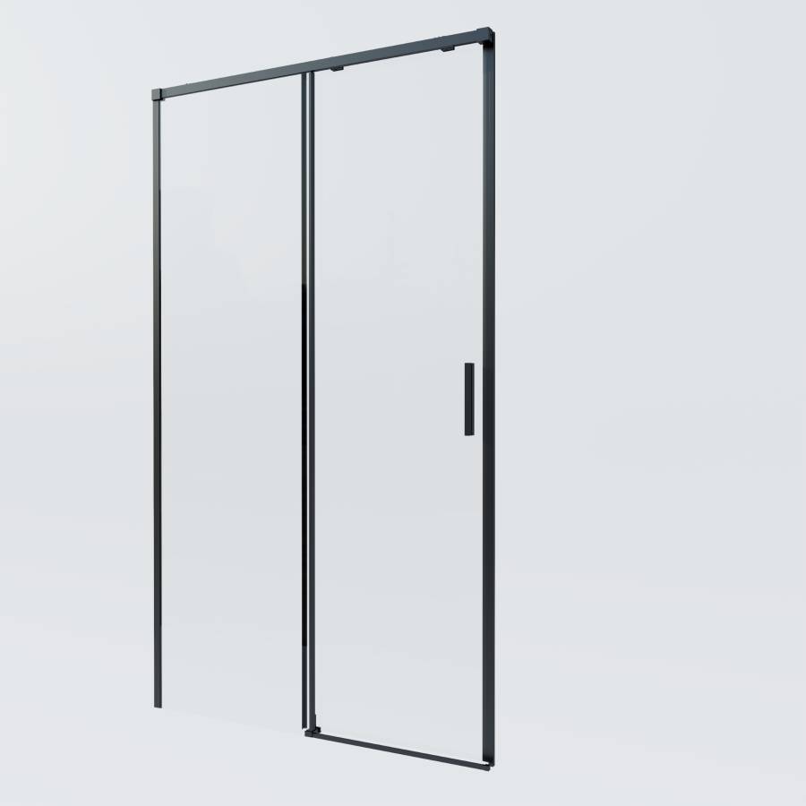 Душевая дверь Soft 2 VDS-3SO2120CLB, 1200, черный, стекло прозрачное