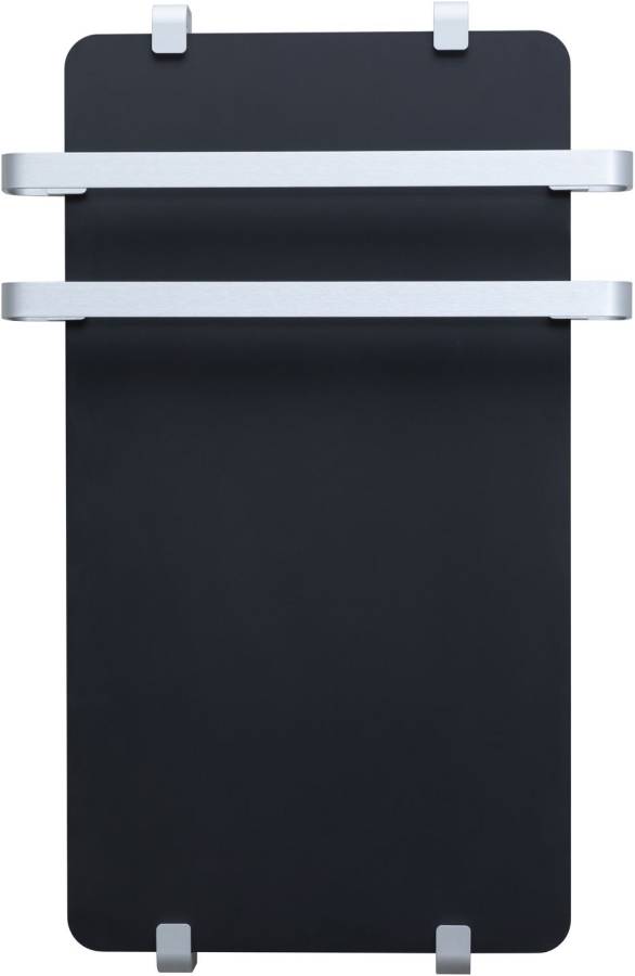 Полотенцесушитель электрический Allen Brau Infinity 80x44 с рейлингом 2.0 и креплением, серебро браш