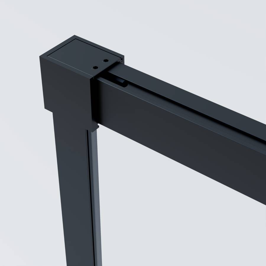 Душевой уголок Soft 2 VSR-3SO29011CLB, 1100*900, черный, стекло прозрачное