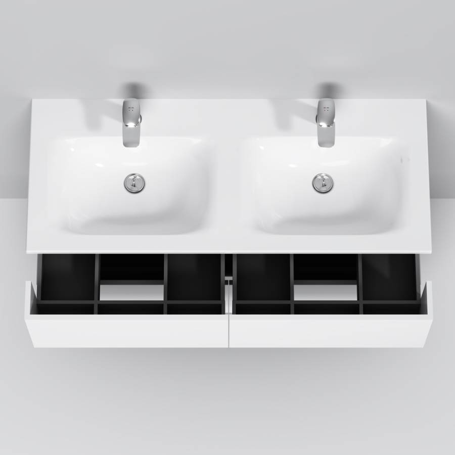M70AWCD1202WG SPIRIT 2.0, Раковина мебельная, керамическая, 120 см, встроенная, цвет: Белый, глянец