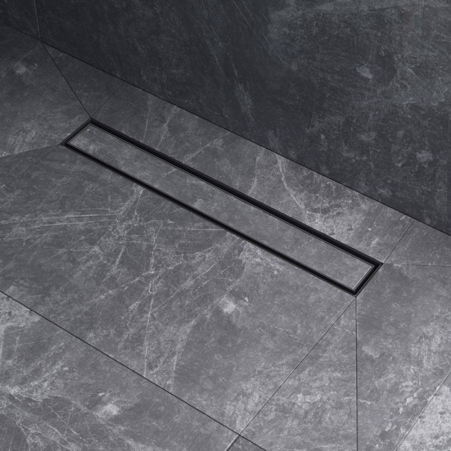 W01SC-U11-050-04BM MasterFlow Трап для душа линейный универс затвор Tile 50см цвет черн мат