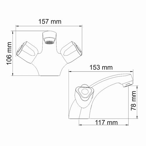Amper 2903 Смеситель для раковины Wasserkraft