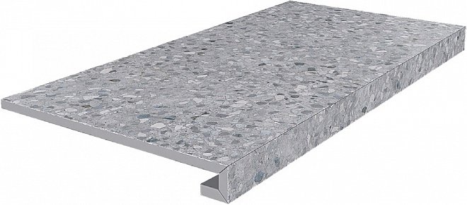 Ступень SG632620R\GCF клееная Терраццо серый  33x60x0,9