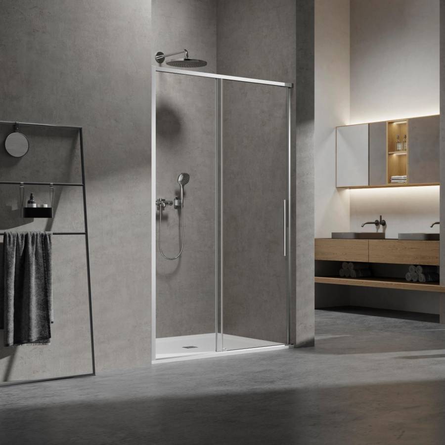 Душевая дверь Slim VDS-6SL110CL, 1100, хром, стекло прозрачное