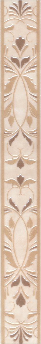 Керамическая плитка Kerama Marazzi Бордюр Вирджилиано глянцевый обрезной 60х7,2,BR142_11104R 