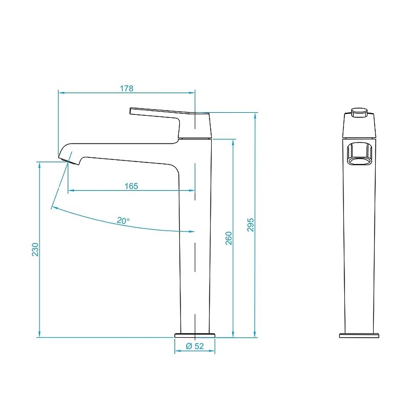 Смеситель для раковины RGW Shower Panels SP-311 511405311-01 Хром