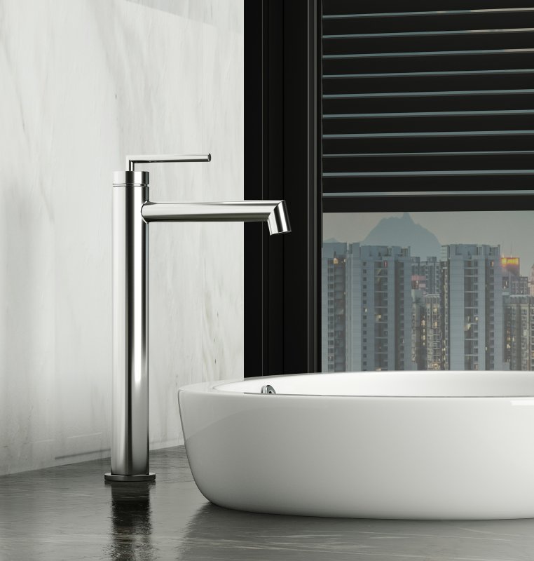 ACQUA Смеситель для накладных раковин, черный ACQUA-LMC-NERO