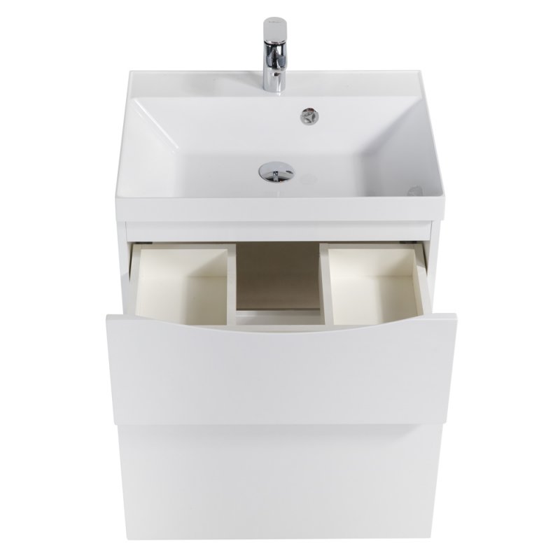 Тумба с раковиной подвесная BelBagno MARINO-H60 60 Rovere Nature, раковина белая