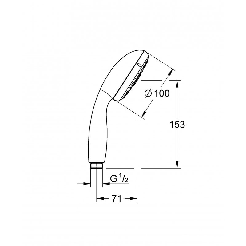 Душ ручной Grohe Tempesta New 28421002 хром