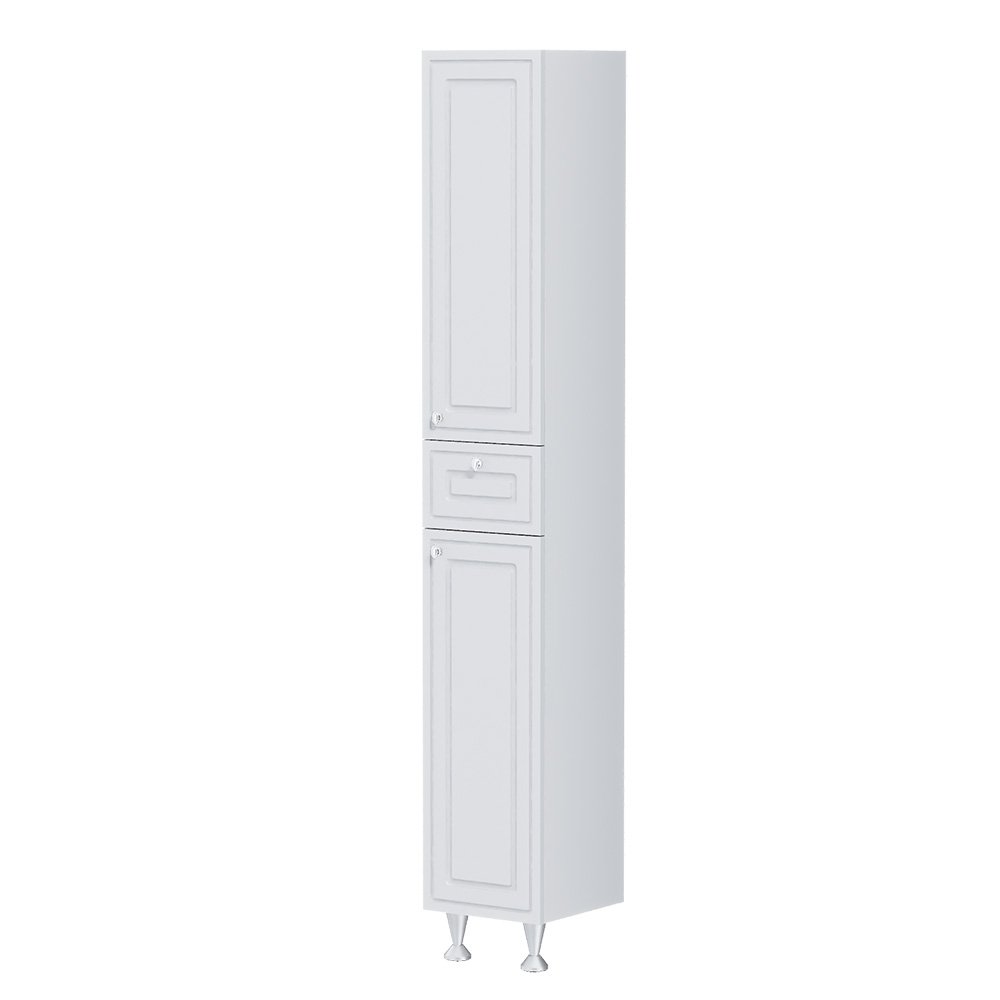 Шкаф-колонна на ножках Palace One универсальный, 190х30х33 см, белый, M41CSR0303WG