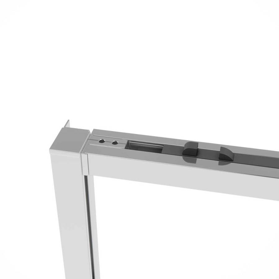 Душевая дверь Slim Soft VDS-1SS120CLBN, 1200, брашированный никель, стекло прозрачное