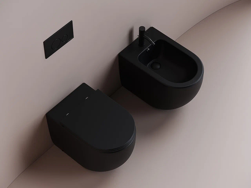 Напольный приставной унитаз Metropol Rimless