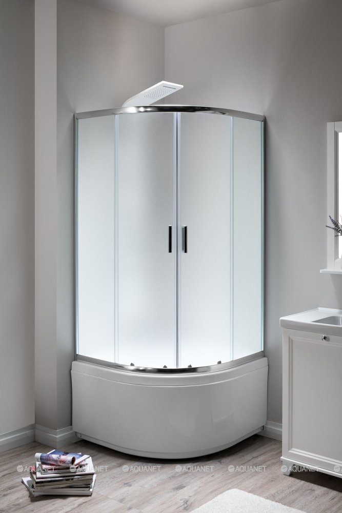 Душевой уголок Aquanet SE-900Q-Short 90x90, узорчатое стекло