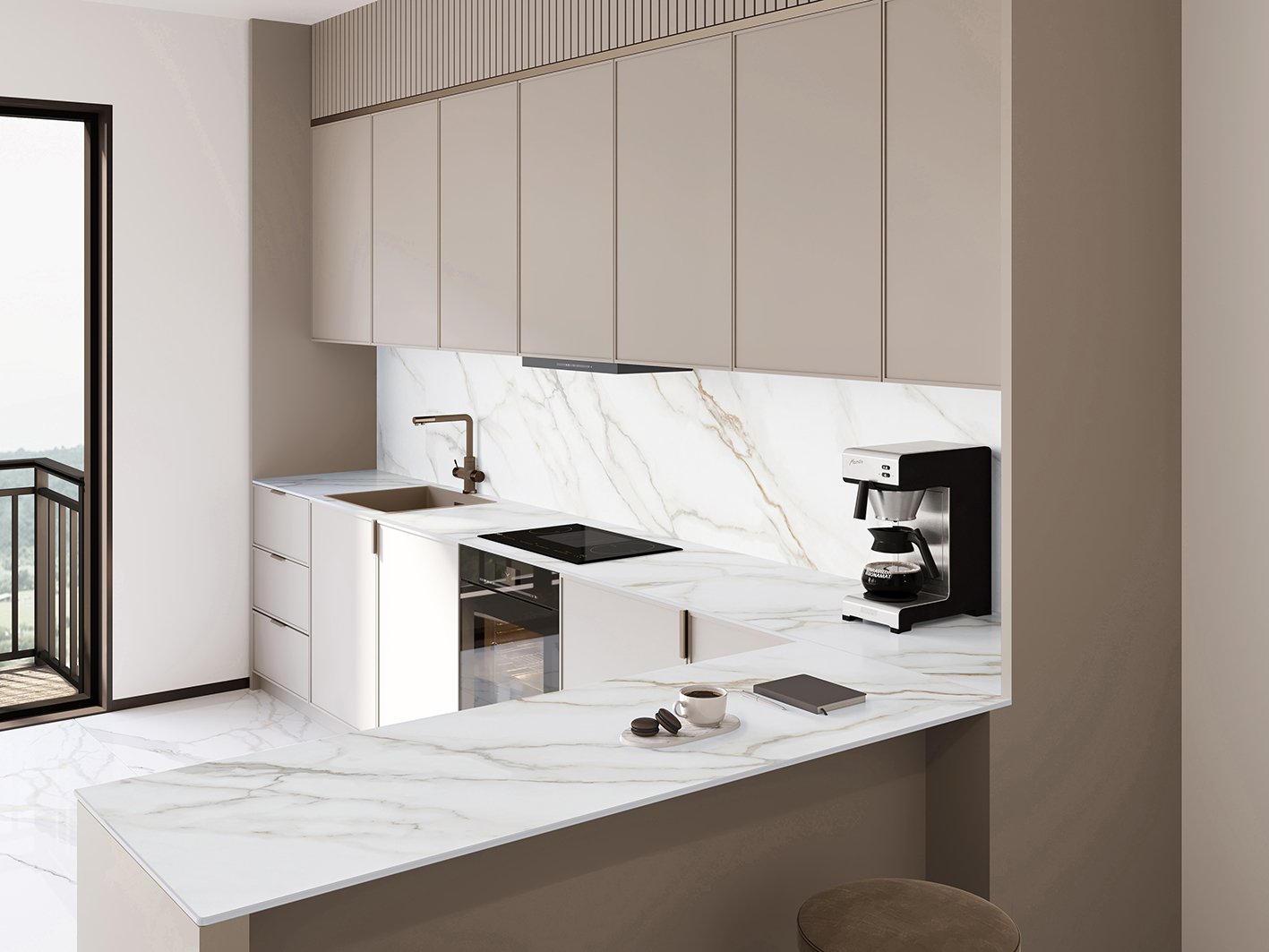 Керамогранит CALACATTA SUPREME 800х3200х12мм HONED