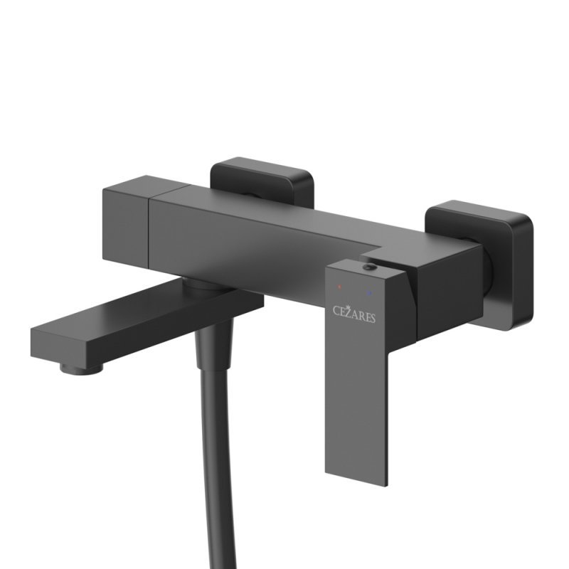 SLIDER-VD-IN Смеситель для ванны и душа однорычажный в комплекте с ручным душем, шлангом и держателем, сатин