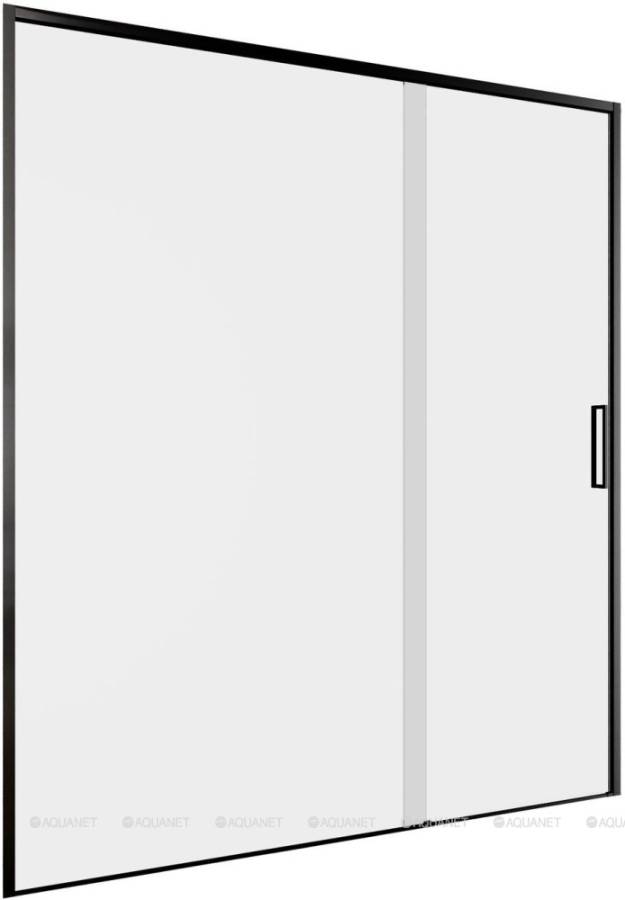 Душевая дверь Aquanet Pleasure Evo 160 AE65-N160-BT профиль черный, прозрачное стекло