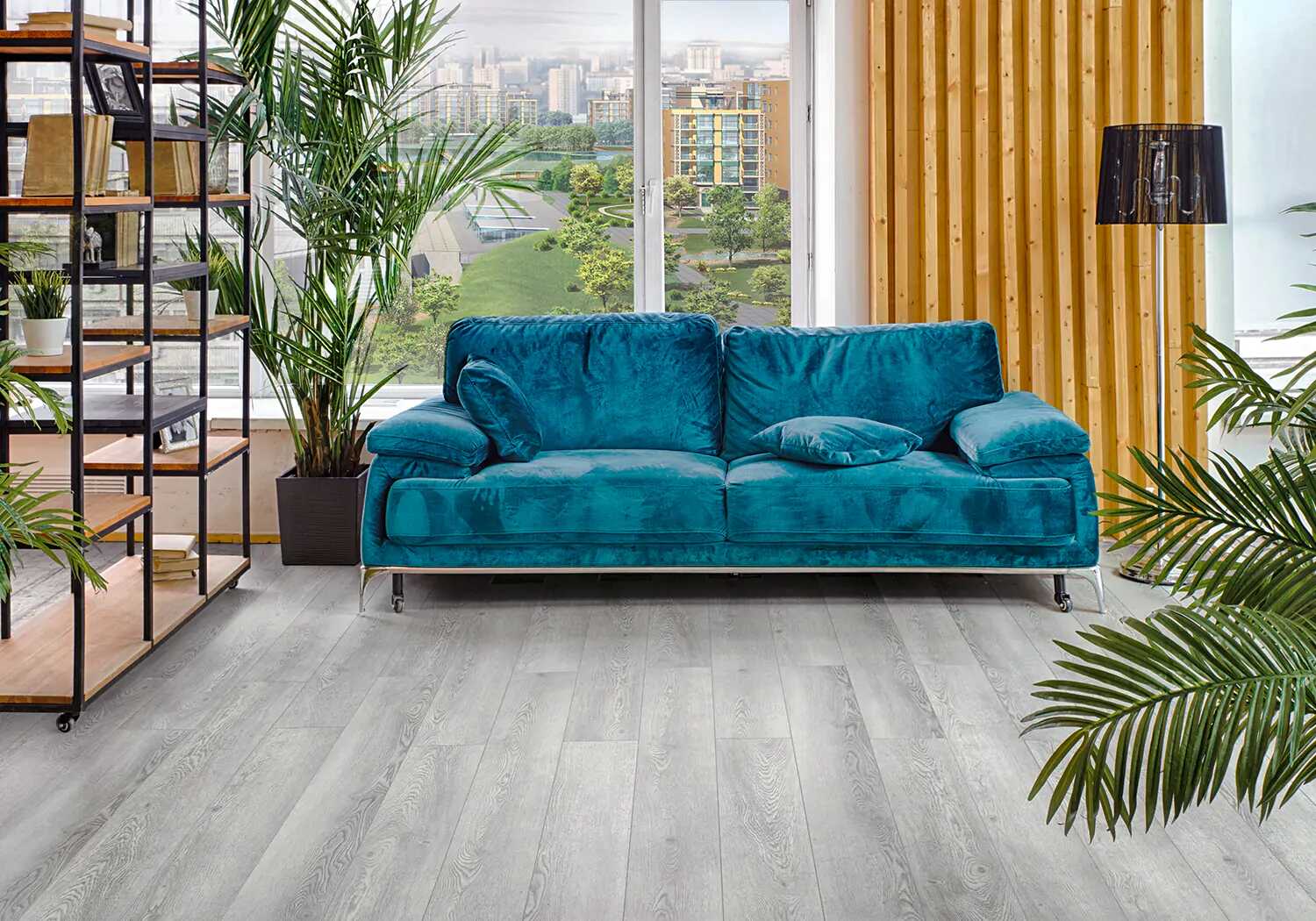 Плитка каменно-полимерная Alpine Floor Grand Sequoia ECO 11-12 Дейнтри (4мм/43/2,74м2) (1 524мм*180мм), м2