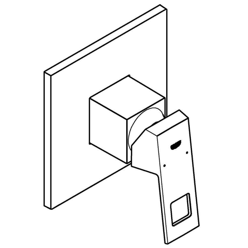 Смеситель Grohe Eurocube 24061000 для душа, хром