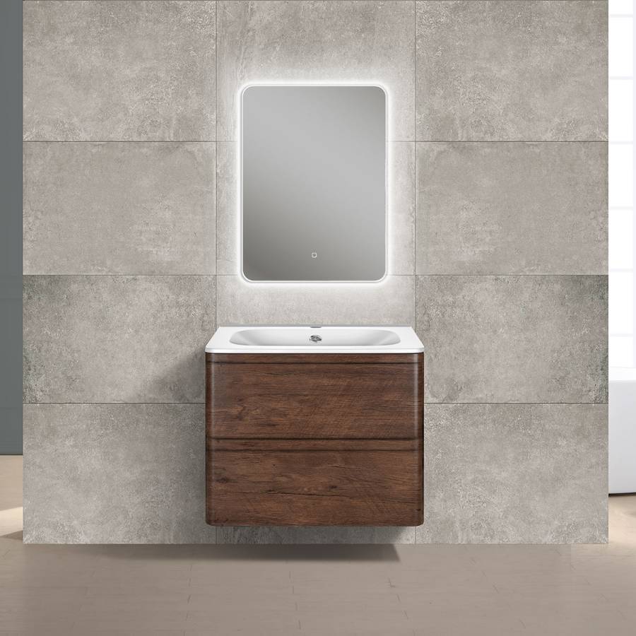 База под раковину Vico 600 подвесная, 2 выкатных ящика soft close, R.Wood