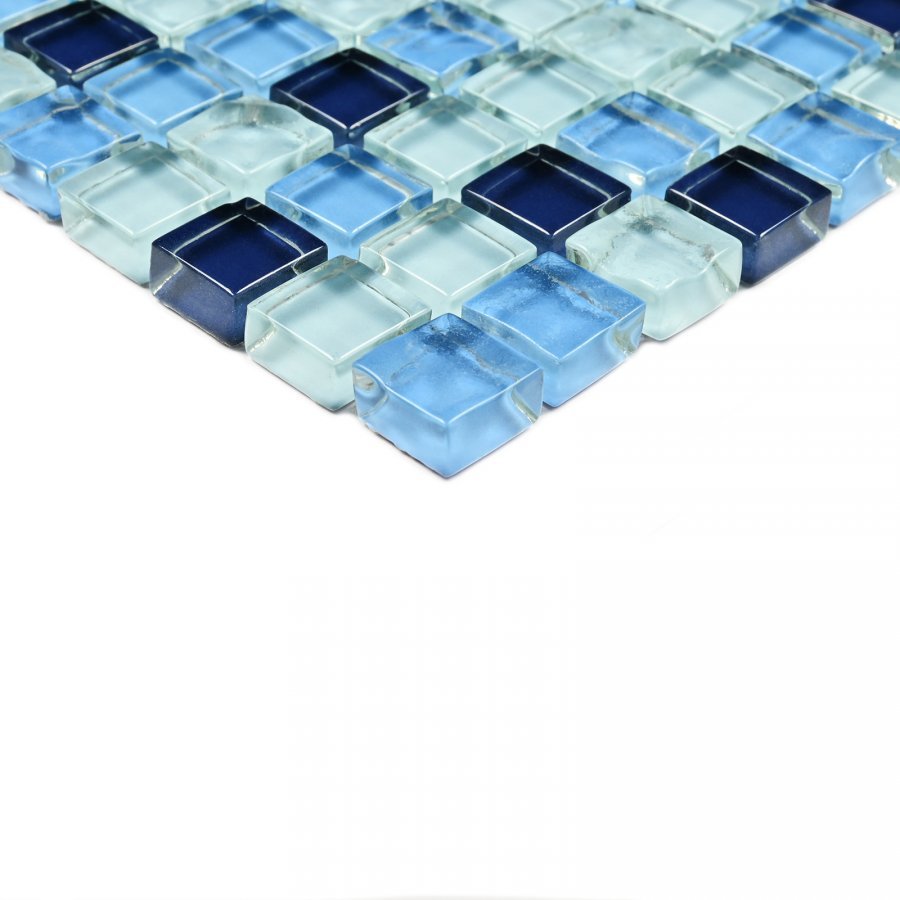 Мозаика стеклянная Blue Drops (чип 8*15*15) 300*300, м2