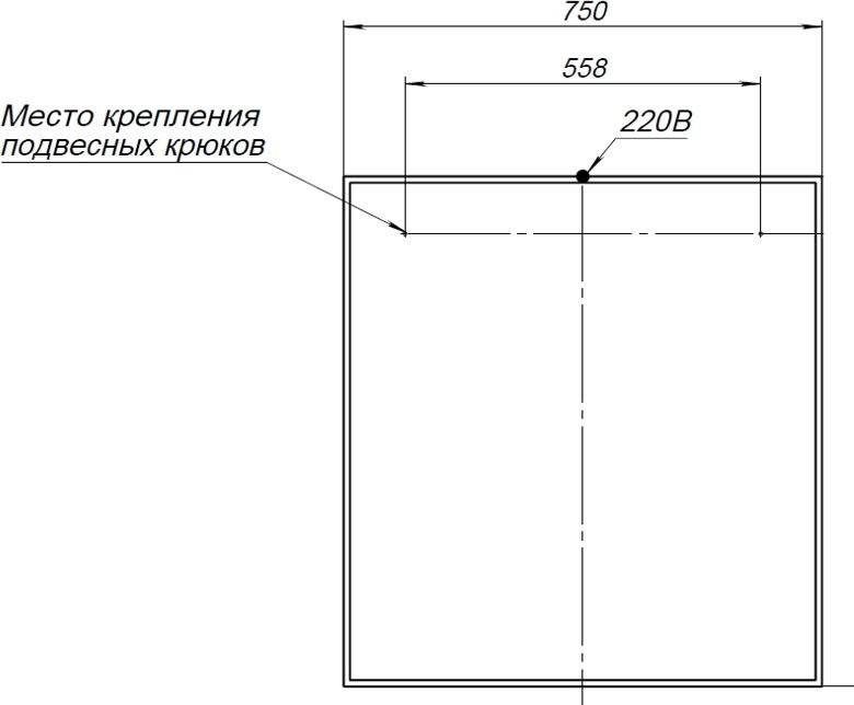 Зеркало Aquanet Nova Lite 75 белый LED
