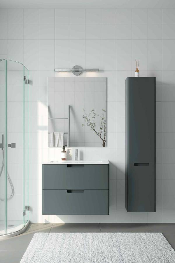 Шкаф-пенал Creto Bravo Gray 35 см