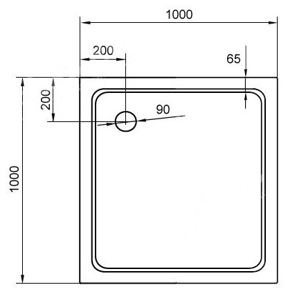 Поддон SMC CEZARES TRAY-M-A-100-35-W