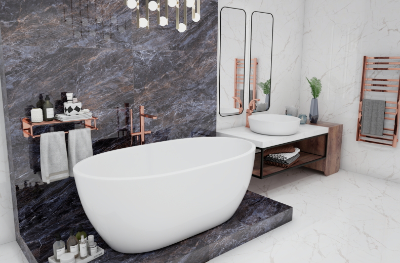 Duna/Colortile - Noble - Керамогранит - Белый - 60x120 cм