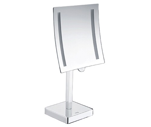 Зеркало с LED-подсветкой и 3-х кратным увеличением, 20х36х12 см, хром, K-1007