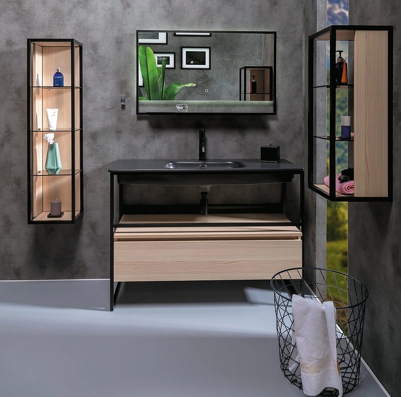 Ящик под консоль LOFT 120 light wood, 1 полка 894-120-L Boheme