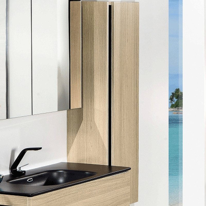 Шкаф-пенал Vallessi 120*35*28,5cm Light Oak 836-L Boheme