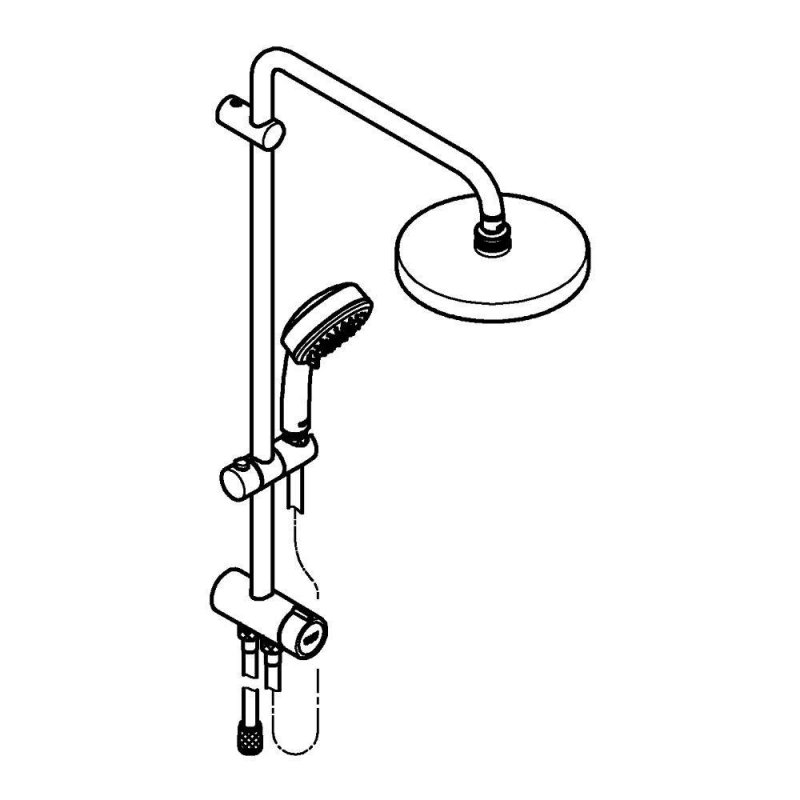 Душевая система Grohe Tempesta New Cosmopolitan 27394002 хром