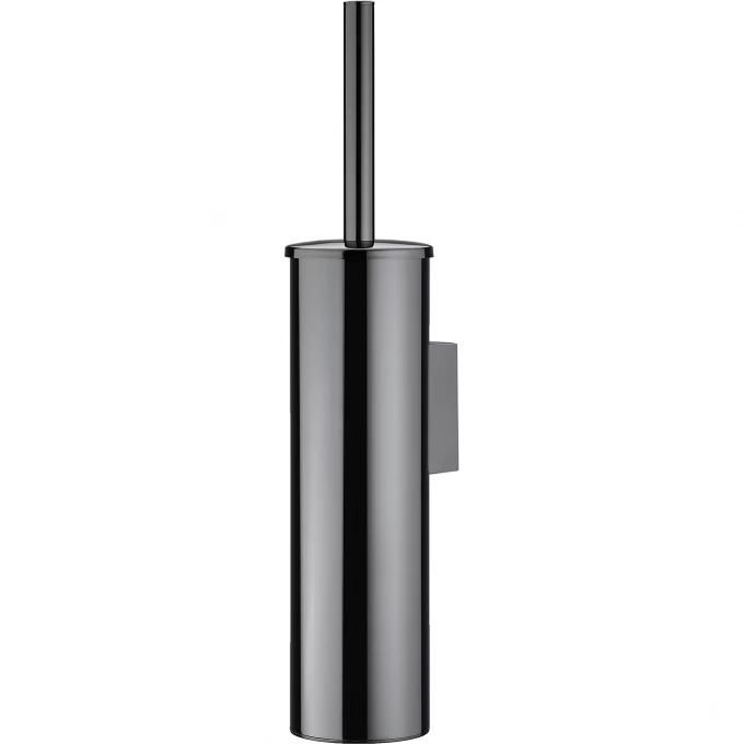 K-1087POLISHED BLACK Щетка для унитаза подвесная