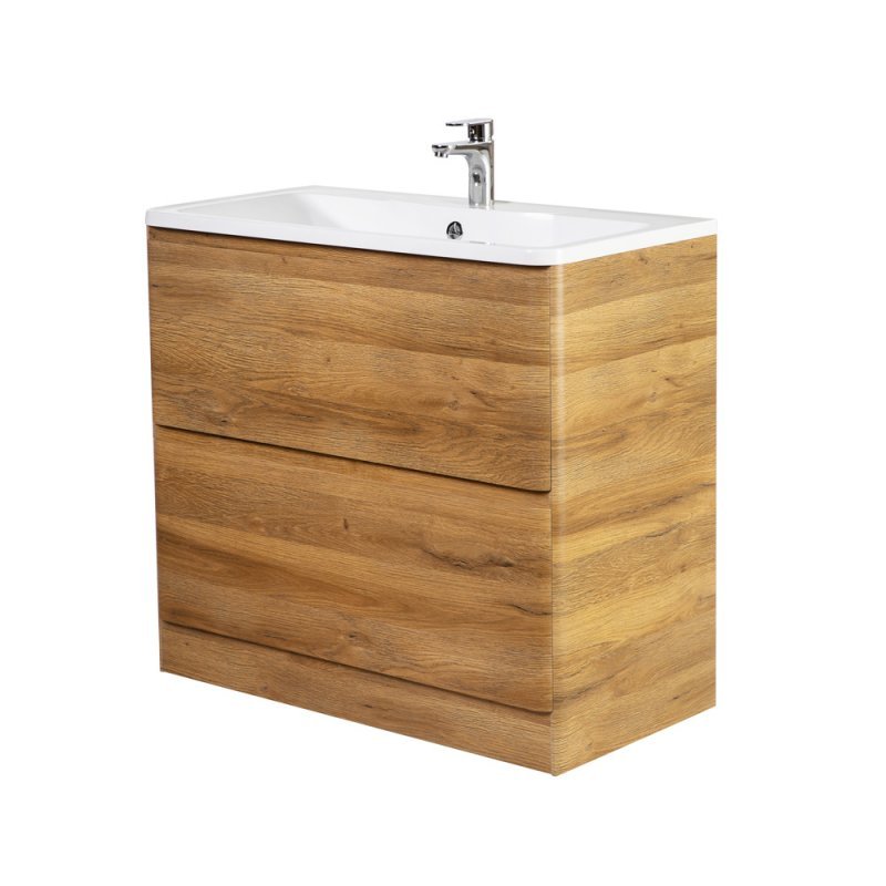 Тумба с раковиной напольная BelBagno ALBANO 100 Pino Scania, раковина белая