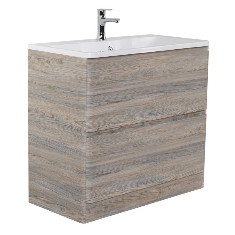 Тумба с раковиной напольная BelBagno ALBANO 90 Rovere Rustico, раковина белая